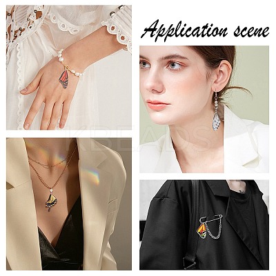 12Pcs 6 Style Acrylic Pendants FIND-SC0002-50-1