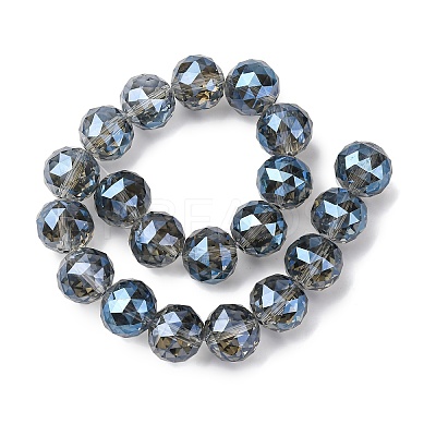 Transparent Electroplate Glass Beads Strands EGLA-N002-34H-F04-1