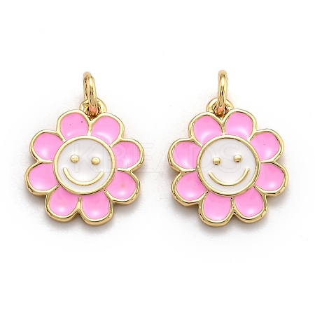 Brass Enamel Charms X-KK-O135-01A-1