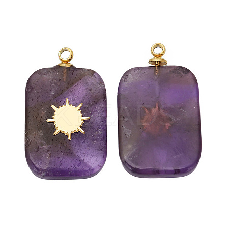 Natural Amethyst Pendants LS-FIND-PW0015-01B-11-1