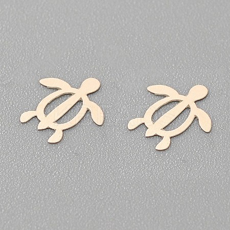 Ocean Theme Brass Cabochons MRMJ-WH0003-12B-G-1