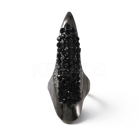 Alloy Women Finger Nail Rings MRMJ-WH0077-028B-B-1