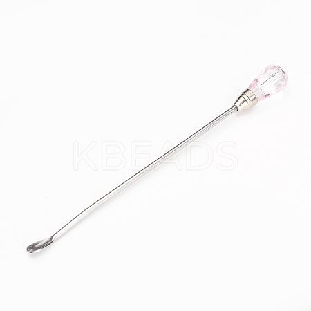 Iron Pigment Stirring Rod Spoon AJEW-WH0113-90C-1