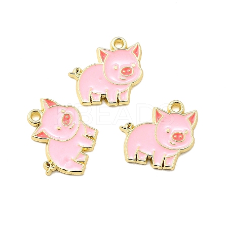 Zinc Alloy Enamel Pendants FIND-Z080-01G-02-1