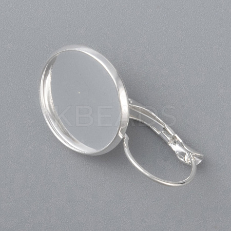 304 Stainless Steel Leverback Earring Settings STAS-F191-03S-18mm-1