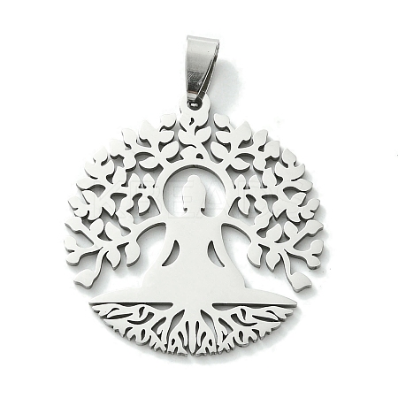 Non-Tarnish 201 Stainless Steel Pendants STAS-U003-21C-P-1