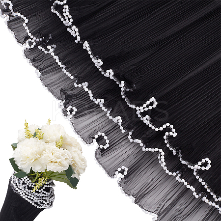 Polyester Flower Bouquet Wrapping Mesh Paper DIY-WH0542-38A-1