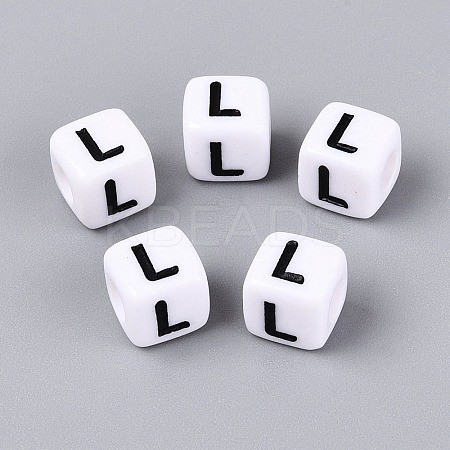 Opaque Acrylic Beads SACR-N020-04A-L-1