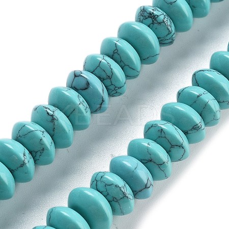 Synthetic Turquoise Beads Strands G-P559-A11-02-1