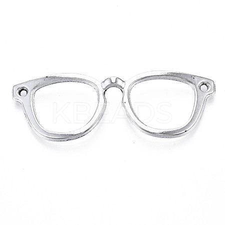Glasses/Spectacles Tibetan Style Alloy Pendants TIBEP-R344-77AS-LF-1