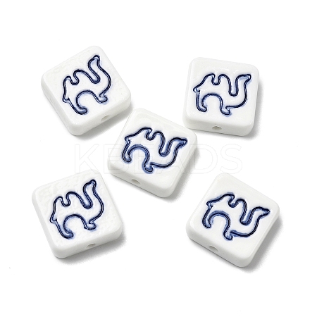 Handmade Porcelain Beads PORC-Z004-02G-1