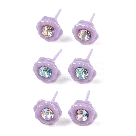 Hypoallergenic Bioceramics Zirconia Ceramic Stud Earrings EJEW-C111-10A-1