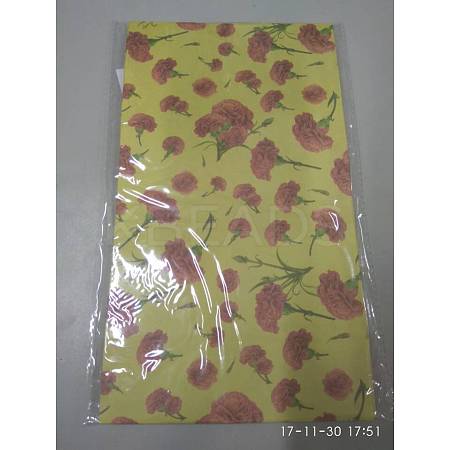 Flowers Floral Paper Gift Bag LS-CARB-WH0001-02B-1