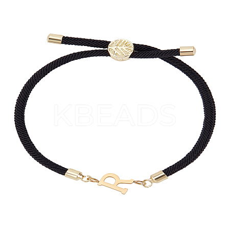 1Pc Adjustable Nylon Cord Slider Bracelets for Women BJEW-LP0001-32R-01-1