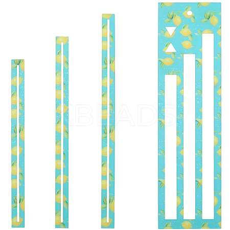1Pc Acrylic Zipper Pocket Template DIY-CP0013-21-1