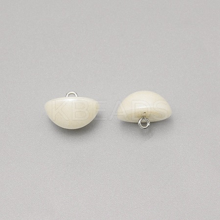 1-Hole Plastic Buttons LS-BUTT-WH0022-06H-1