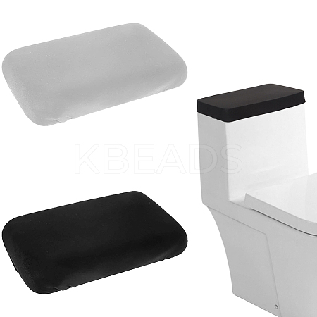 2 Colors Polyester Toilet Lid Dust Cover AJEW-CN0003-21A-1