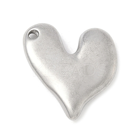 304 Stainless Steel Heart Pendants STAS-R162-01P-03-1