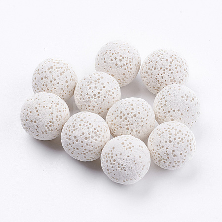 Unwaxed Natural Lava Rock Beads LS-G-I190-16mm-B03-1