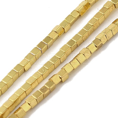 Electroplated Synthetic Non-magnetic Hematite Beads Strands G-I364-G01-G-1