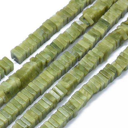 Natural Chinese Southern Jade Beads Strands G-F631-H01-1