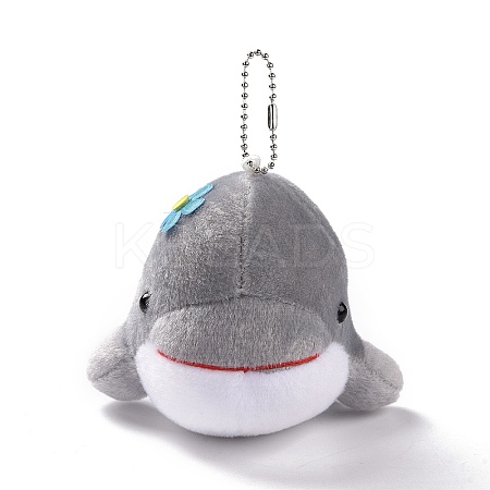PP Cotton Mini Animal Plush Toys Dolphin Pendant Decoration LS-HJEW-C002-01B-1
