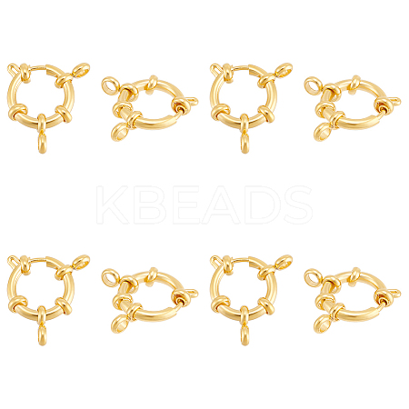 8Pcs 304 Stainless Steel Spring Ring Clasps STAS-UN0057-88-1