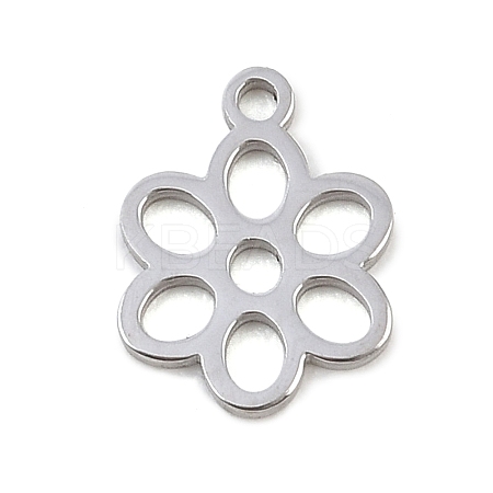 Hollow 304 Stainless Steel Charms LS-STAS-Z183-08P-1