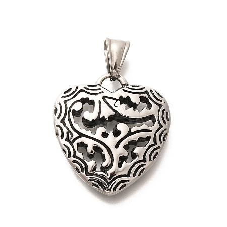 304 Stainless Steel Pendants STAS-Z110-46AS-1