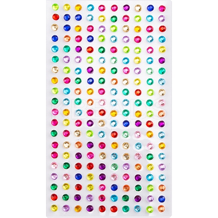 Self Adhesive Acrylic Rhinestone Stickers STIC-PW0012-09A-01-1