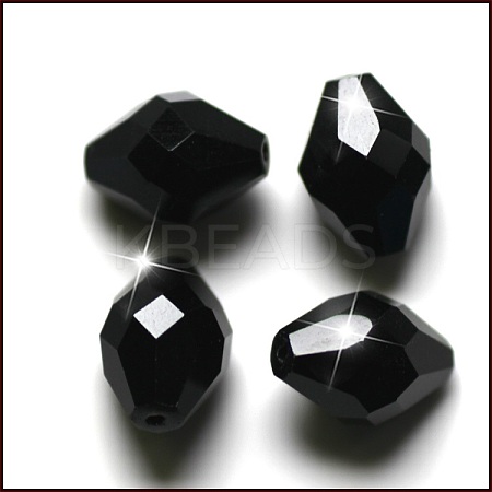 Imitation Austrian Crystal Beads SWAR-F054-9x6mm-23-1