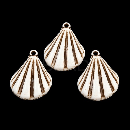 Spray Painted Opaque Acrylic Pendants ACRP-F003-03G-1