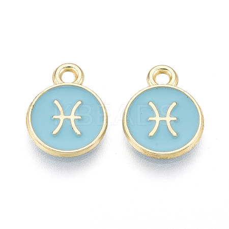Alloy and Enamel Charms ENAM-T021-28E-1