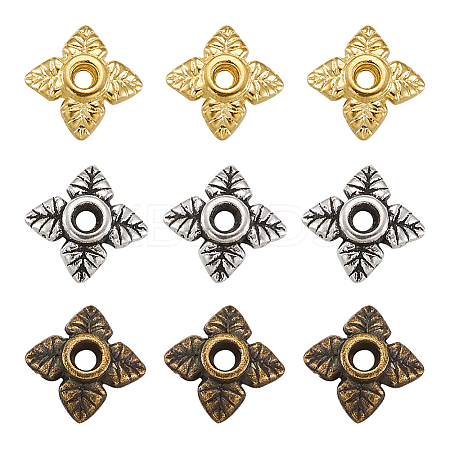 Alloy Tibetan Style Bead Caps TIBEB-TA0001-09-1