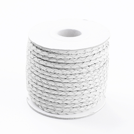 Round Braided Cowhide Cords WL-L009-01Y-1