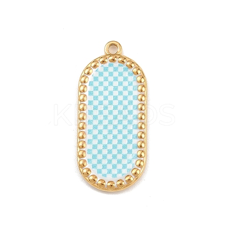 Printed 304 Stainless Steel Pendants STAS-C146-08G-05-1