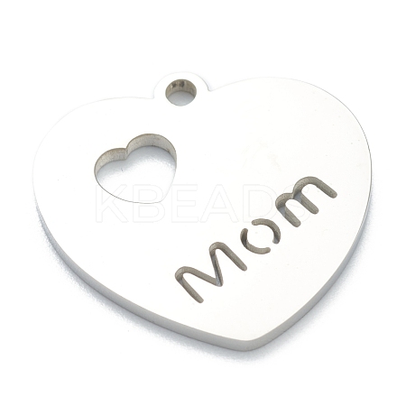 Non-Tarnish 304 Stainless Steel Pendants STAS-B016-08P-1