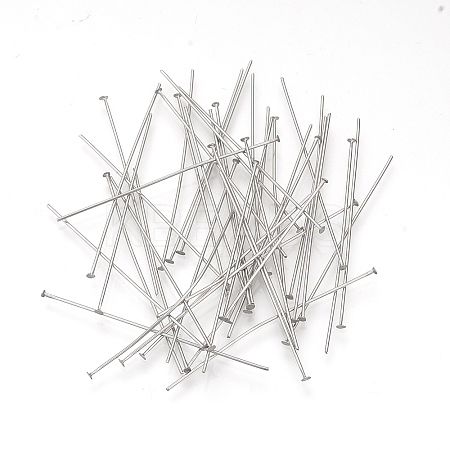 Tarnish Resistant 304 Stainless Steel Flat Head Pins LS-X-STAS-Q218-01C-1
