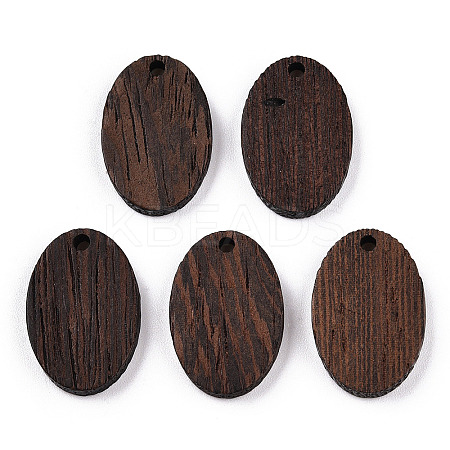 Natural Wenge Wood Pendants WOOD-T023-85A-01-1