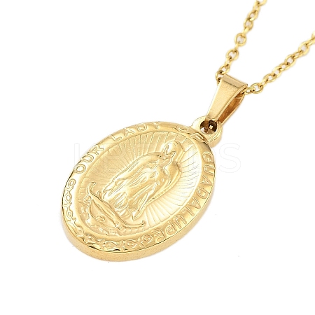 304 Stainless Steel Pendant Nacklaces For Women STAS-S124-01G-03-1