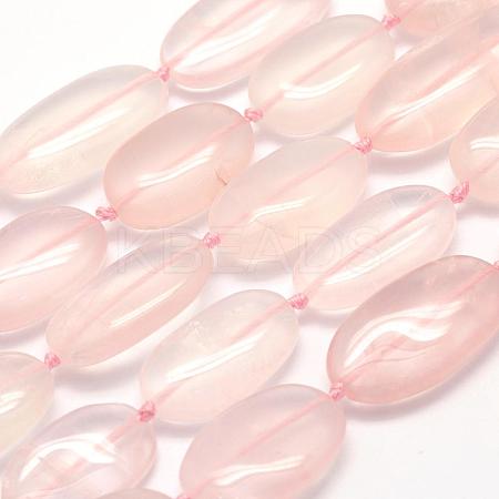 Natural Rose Quartz Beads Strands G-G695-05-1