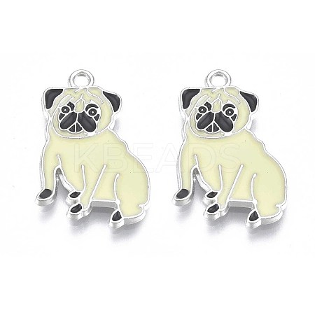 100Pcs Rack Plating Alloy Enamel Pendants FIND-SZ0002-80-1