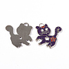 Alloy Enamel Kitten Pendants LS-ENAM-P033-3-2