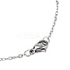 201 Stainless Steel Kitten Pendants Necklaces NJEW-S105-JN590-40-1-3