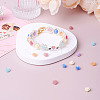 60Pcs 6 Colors Rose Shell Beads BSHE-CW0001-01-4