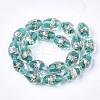 Handmade Silver Foil Glass Lampwork Beads X-LAMP-Q030-02H-2