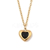 Heart 304 Stainless Steel Micro Pave Cubic Zirconia Pendant Necklaces & Bracelets & Stud Earrings Sets for Women SJEW-C004-13G-04-2