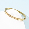 304 Stainless Steel Micro Pave Cubic Zirconia Hinged Bangles for Women BJEW-Z146-04G-5