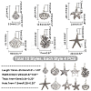 40Pcs 10 Style Tibetan Style Alloy Pendants FIND-PH0003-12-5