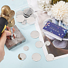 30Pcs 3 Styles 201 Stainless Steel Mirror Polished Finish Stamping Blank Tag Pendants STAS-SC0008-95-3